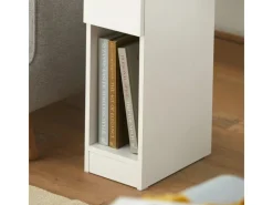 Outlet SoBuy Schmaler Nachttisch Beistelltisch mit Schublade 20x60x35cm Weiß FBT111-WN