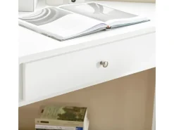 Clearance SoBuy Schreibtisch mit Ablage Arbeitszimmer MDF Weiß FWT31-W