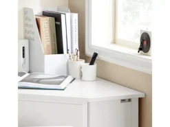 Clearance SoBuy Schreibtisch mit Ablage Arbeitszimmer MDF Weiß FWT31-W