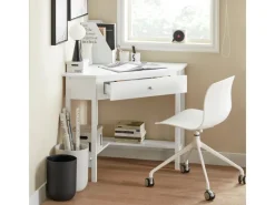 Clearance SoBuy Schreibtisch mit Ablage Arbeitszimmer MDF Weiß FWT31-W