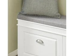 Online SoBuy Schuhbank mit 2 Klappen Schuhkipper Weiß MDF 104cm FSR64-W