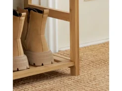 Outlet SoBuy Schuhbank mit Sitzfläche und Schubladen Sitzbank Natur Bambus FSR47-N