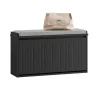 Best SoBuy Schuhbank mit Sitzfläche Schmal Schuhregal für Flur 80x45x26cm Schwarz FSR98-L-SCH