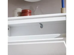 SoBuy Schuhkipper mit 3 Klappen Schuhschrank Schuhkommode Weiß FSR165-H-W