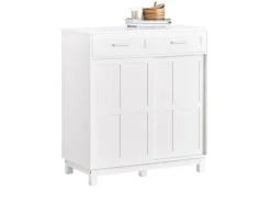 SoBuy Schuhschrank Buffet Küchenschrank Sideboard Kommode Weiß FSB84-W