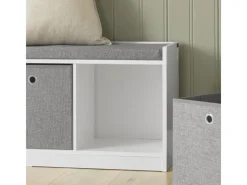 Best SoBuy Schuhtruhe mit Stauraum Sitzbank Schuhbank Weiß Holzwerkstoff FSR65-DG