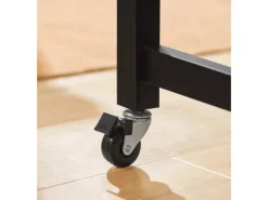 Outlet SoBuy Servierwagen mit 2 Ablagen Küchenwagen Küchenregal 98x94x58cm Schwarz FKW74-SCH