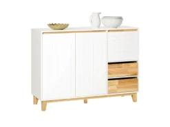 SoBuy Sideboard Küchenschrank Kommode Buffet Schuhschrank TV-Schrank FSB75-WN