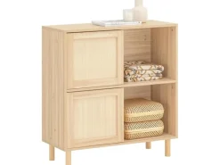 Best SoBuy Sideboard Kommode Küchenschrank Flurschrank Lowboard Natur FSB87-N