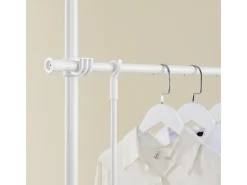 SoBuy Teleskop Kleiderständer mit 4 Kleiderstangen Garderobenständer KLS03-II-W