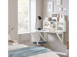 Online SoBuy Wandklapptisch mit integriertem Regal MDF Weiß FWT07-II-W