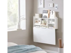 Online SoBuy Wandklapptisch mit integriertem Regal MDF Weiß FWT07-II-W