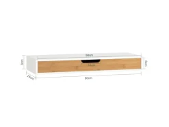 Online SoBuy Wandschrank Hängeschrank Wandgarderobe mit Schublade FRG93-WN