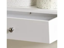 SoBuy Wandschrank mit 3 Schubladen Hängeschrank Weiß FRG43-L-W