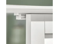 SoBuy Waschbeckenunterschrank Badschrank mit 2 Lamellentüren MDF 60x58x35cm Weiß FRG237-W