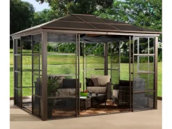 Sale Sojag Aluminium Pavillon Castel 12 x 14 Bronze 362 cm x 427 cm x 296 cm