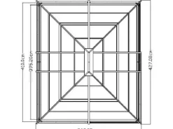 Sale Sojag Aluminium Pavillon Castel 12 x 14 Bronze 362 cm x 427 cm x 296 cm