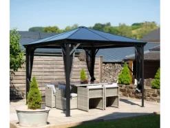 Sojag Aluminium-Pavillon Verona 10 x 10 Anthrazit 298 cm x 298 cm x 261 cm