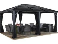 Sojag Pavillon Meridien 12 x 16 Anthrazit 365 cm x 485 cm x 270 cm