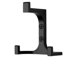 New SOTECH Garderobenhaken QUADRATO Höhe 81 mm x Breite 70 mm Schwarz Matt Aus Zinkdruckguss