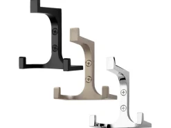 New SOTECH Garderobenhaken QUADRATO Höhe 81 mm x Breite 70 mm Schwarz Matt Aus Zinkdruckguss