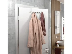 SOTECH Türgarderobe LINEA I Edelstahl mit 6 Haken für Türen mit Falz max. 16 mm