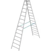 Hot Krause Stabilo Sprossen-Doppelleiter 2 x 14 Sprossen