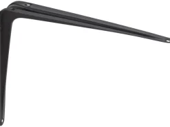 Stahlblech-Konsole 10 cm x 7,5 cm Schwarz