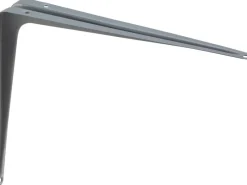 Stahlblech-Konsole 25 cm x 20 cm Schwarz