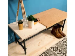 New Stahlrohr 70 cm Ø 2,7 cm zum Möbelbau Schwarz Matt