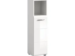 Standschrank Ice 30 cm x 110 cm x 30 cm Weiß-Weiß