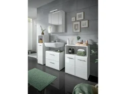 Standschrank Ice 30 cm x 110 cm x 30 cm Weiß-Weiß