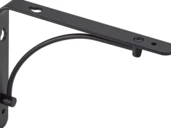 Stegkonsole 18 cm x 14,5 cm Matt-Schwarz