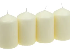 Discount Steinhart Stumpenkerzen Ø 57 mm x 100 mm 4er Pack Champagner
