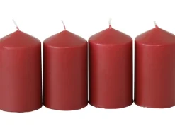 Outlet Steinhart Stumpenkerzen Ø 57 mm x 100 mm 4er Pack Altrot