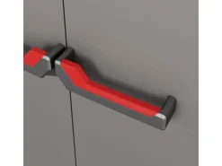 Discount Keter Stilo 2er-Set Kunststoffschrank hoch und niedrig Grau-Schwarz