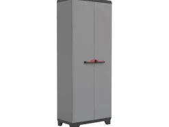 Sale Keter Stilo Kunststoffschrank hoch Grau-Schwarz