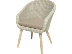 Garden Pleasure Stuhl Arvada mit Auflage Muskatnussbraun Taupe