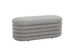 SVITA Blossom XL Hocker Mit Stauraum Sitzhocker Ottomane Pouf Teddyboucle