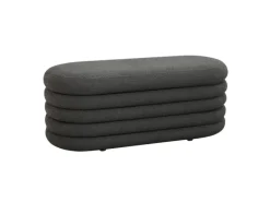 SVITA Blossom XL Hocker Mit Stauraum Sitzhocker Ottomane Pouf Teddyboucle