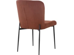 Outlet SVITA Freddie Esszimmerstuhl 2er Set Cordbezug Polsterstuhl Esszimmer Küchenstuhl Bequem Metallbeine Braun