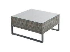 Sale SVITA Kansas Rattanlounge Gartenmöbel Set Gartensofa Polyrattan Grau