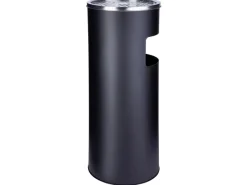 Hot SVITA 30L Standaschenbecher Eimer Aschenbecher Mülleimer Ascher 60x25cm Schwarz