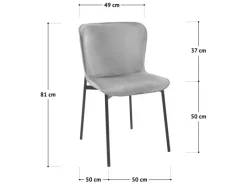 Outlet SVITA Mary 2er Set Esszimmerstuhl Polsterstuhl Ohne Armlehnen Samt Dunkelgrün/Schwarz