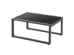 Best SVITA Maui Gartenmöbel-Lounge-Set Mit Dach Outdoor-Sofa Strandkorb-Sonneninsel Stahl Grau