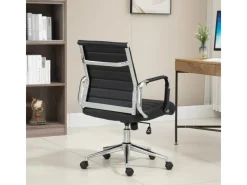 SVITA Office Comfort Bürostuhl Schreibtischstuhl Drehstuhl Niedrige Rückenlehne Kunstleder