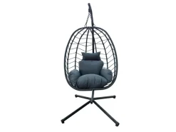 Clearance SVITA Shelly Hängesessel Mit Gestell Hängestuhl Hängesitz Hängekorb Natur