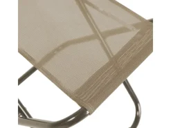 Sale SVITA Tomra Liegestuhl Mit Hocker Klappbar Campingstuhl Kopfkissen Taupe