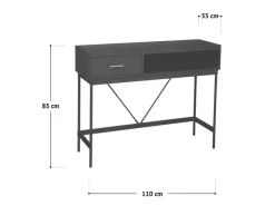 Hot SVITA Valeo Konsolentisch Schmal Mit Ablage Standregal Flurtisch Mit Schublade Weiß