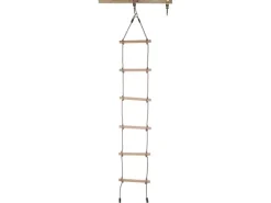 New SwingKing Strickleiter mit 6 Holz-Sprossen